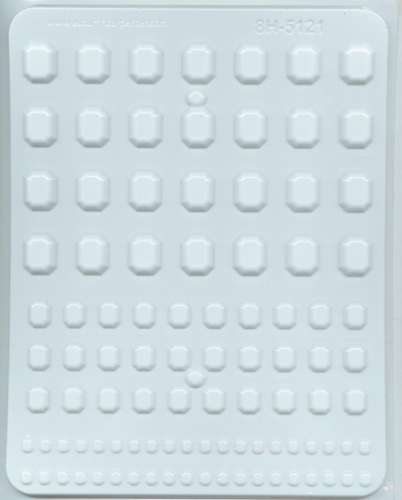 Rectangle Gems Mould - Click Image to Close